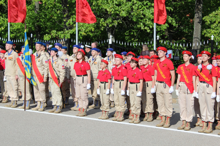 Городской парад кадетских классов, юнармейских отрядов и военно-патриотических объединений.